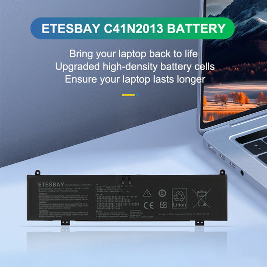 ETESBAY C41N2013 battery upgraded high-density cells bring ROG gaming laptop back to life longer lasting replacement