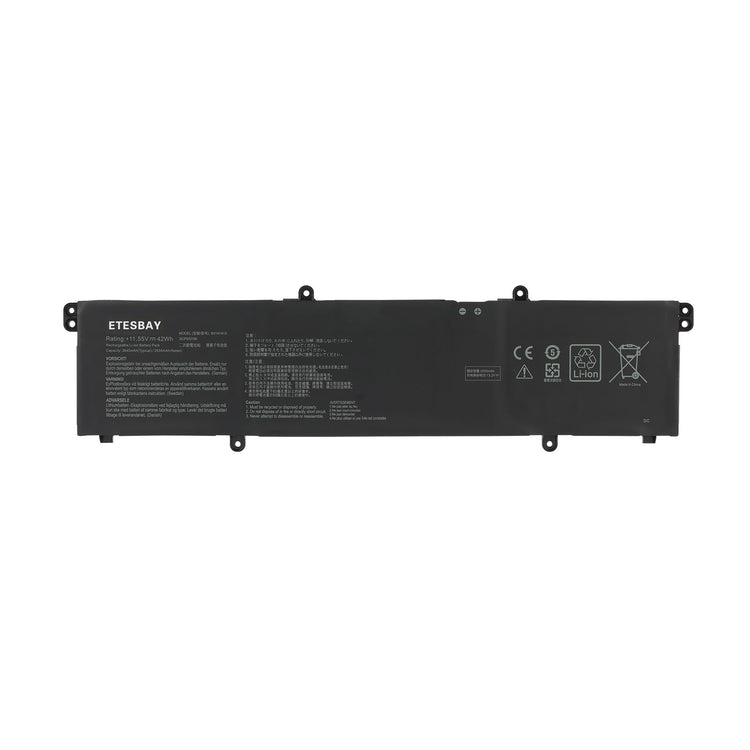 ETESBAY B31N1915 Li-ion battery white background model B31N1915 11.55V 42Wh CE FC certified for Asus ExpertBook laptop