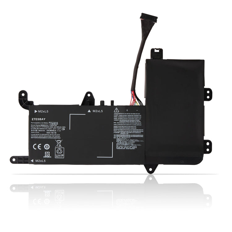 L16M4PB0 Replacement Battery For Lenovo Y720-15lkb Legion Y720-15i - Front View on White