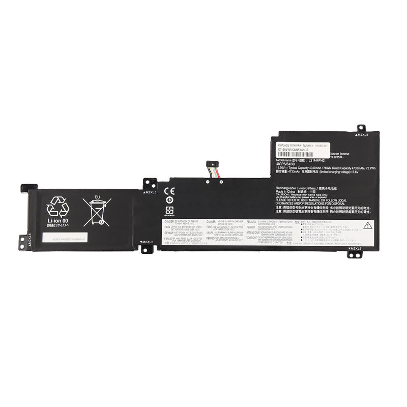 L21M4PH2 Laptop Battery For Lenovo IdeaPad 5 Series - Front View on White