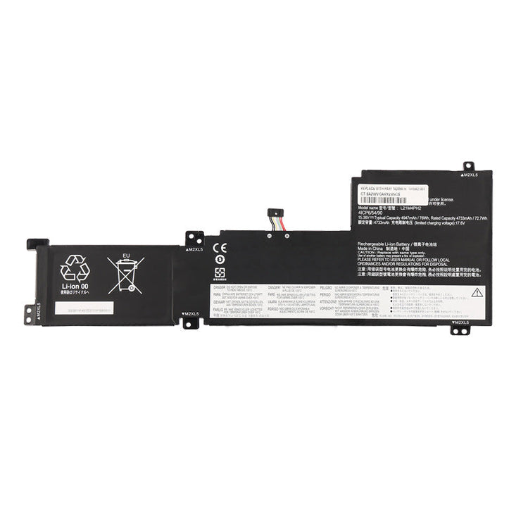 L21M4PH2 Laptop Battery For Lenovo IdeaPad 5 Series - Front View on White