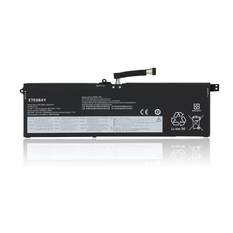 L22M4PG3 Replacement Battery For Lenovo ThinkBook 16+ 2023 Ryzen Edition AMD R7-7840H - Front View on White