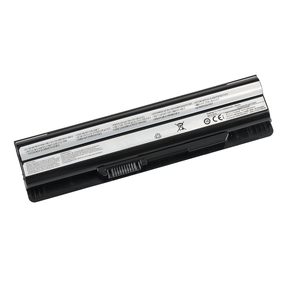 BTY-S14 replacement laptop battery for MSI CR650 CX650, 11.1V 49Wh Li-ion with CE certification and gold connector