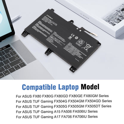 B31N1726 battery beside Asus TUF compatible FX80 FX86 FX504 FX505 A15 FA506 A17 FA706 gaming laptop series models