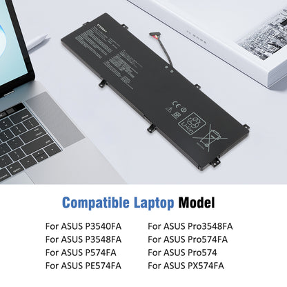 C31N1831 battery beside Asus Pro compatible P3540FA P3548FA P574FA PE574FA PX574FA business laptop series models