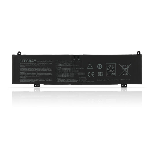 ETESBAY C41N2013 Li-ion battery white background model C41N2013 15.4V 90Wh 5845mAh CE FC certified for Asus ROG gaming laptop