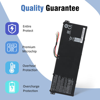 AC14B18J battery entire protect premium microchip overheat and overcharge protection for Acer Aspire laptops safety