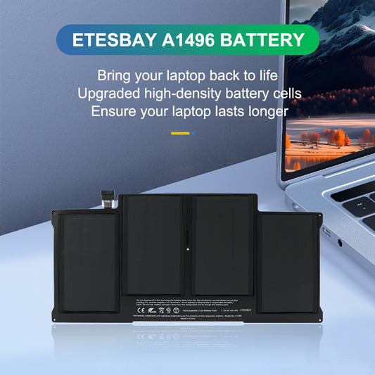 ETESBAY A1496 battery upgraded high-density cells bring MacBook Air back to life longer lasting performance replacement