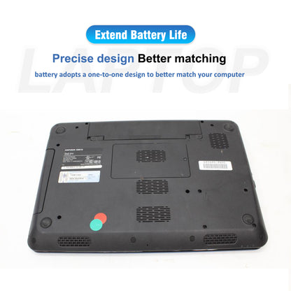 Bottom case of a Dell Inspiron N5010 laptop with the J1KND battery bay opened for easy swap installation