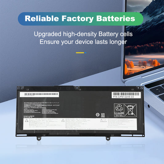 FPCBP594 reliable factory battery high-density cells displayed beside Fujitsu laptop, 60Wh capacity
