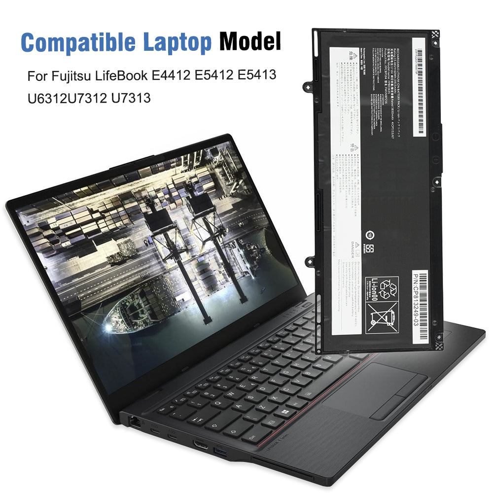 FPCBP594 battery compatible with Fujitsu LifeBook E4412 E5412 E5413 U6312 U7312 U7313 laptop