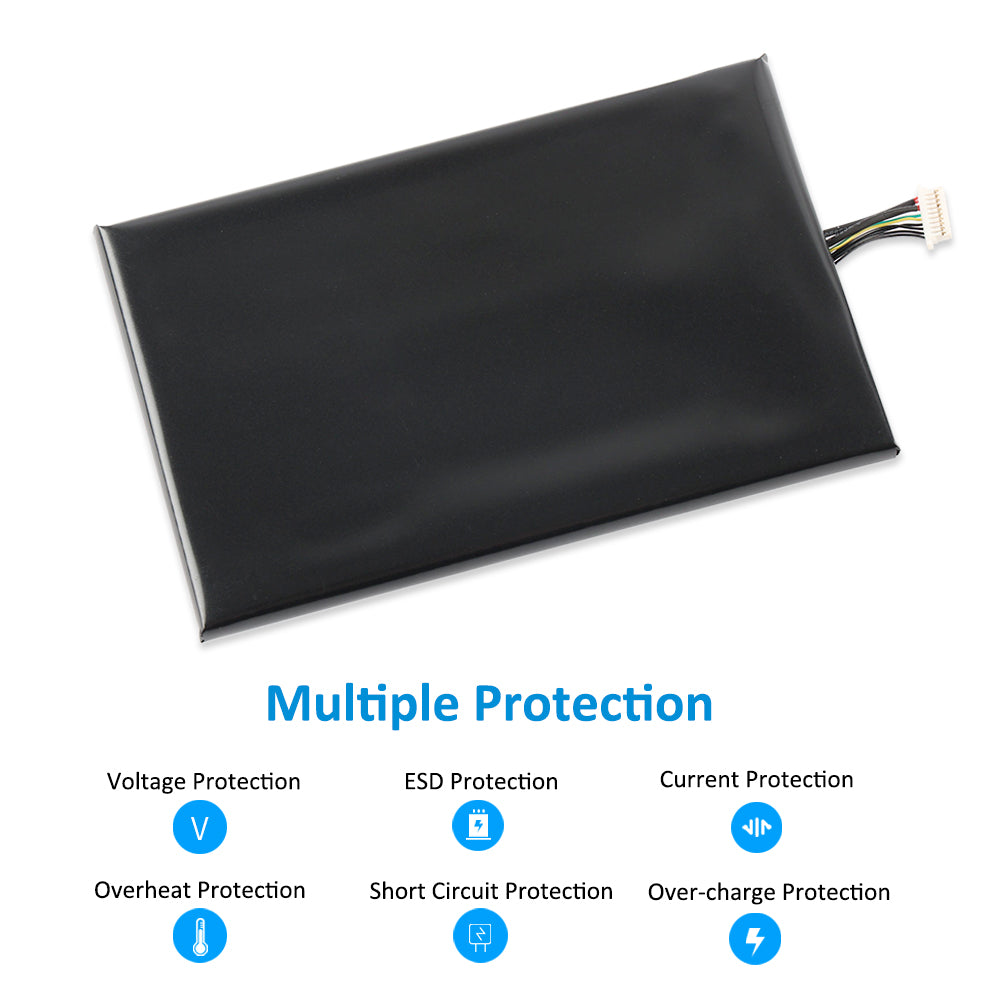 GNG-D20 battery back side with voltage ESD current overheat short circuit over-charge protection
