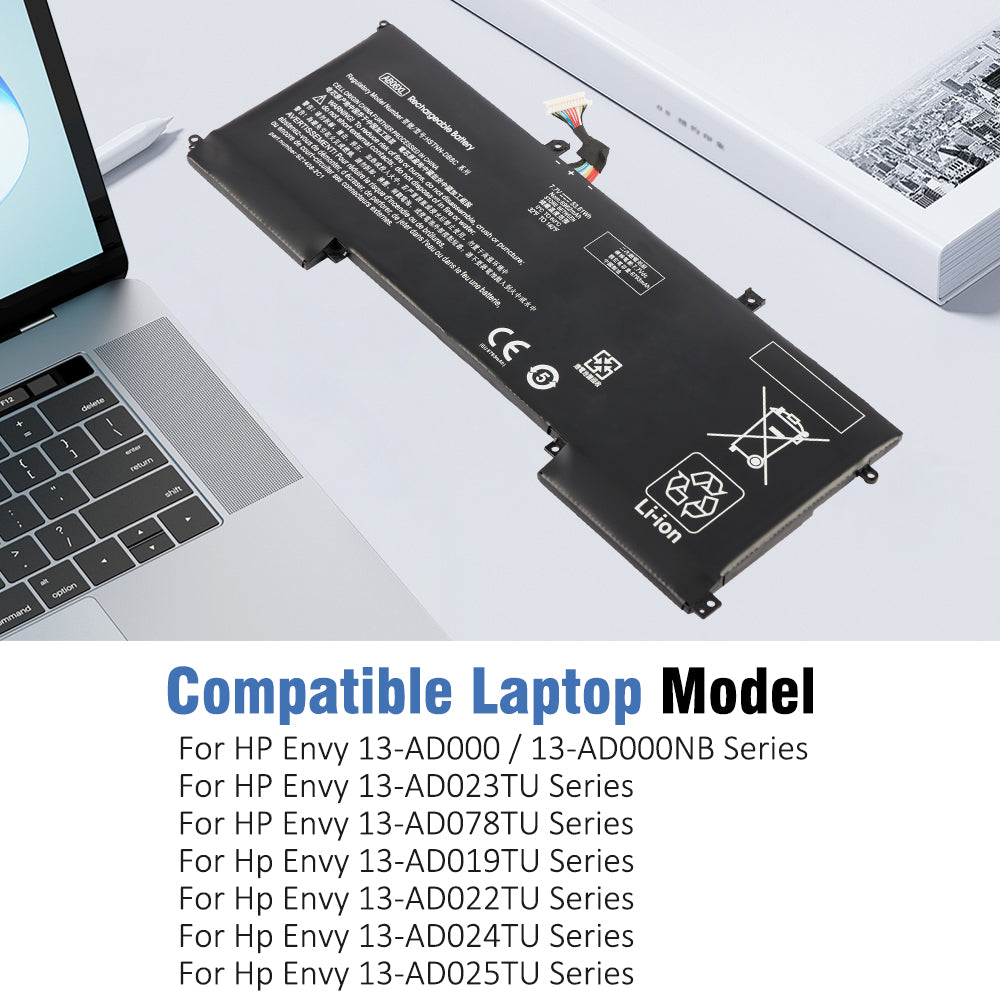 AB06XL battery compatible laptop models HP Envy 13-AD000 AD023TU AD078TU AD019TU series