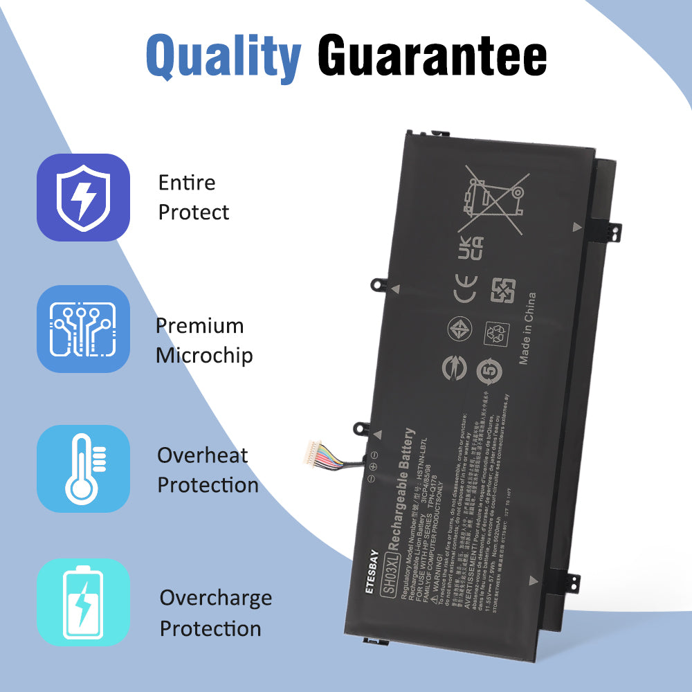 SH03XL battery quality guarantee with entire protect microchip overheat and overcharge protection features