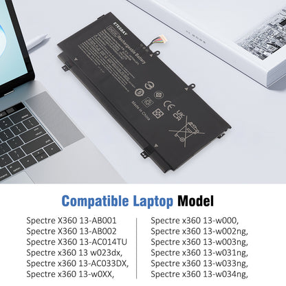 SH03XL battery compatible with HP Spectre X360 13-AB001 13-w000 series laptops