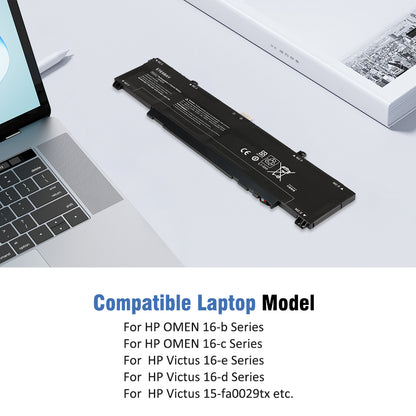 ETESBAY WK04XL battery compatible with HP OMEN 16-b, OMEN 16-c, Victus 16-e, Victus 22-d series laptops