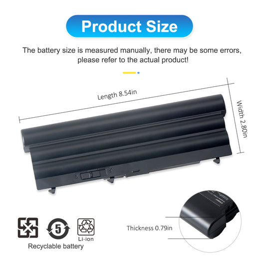 T430 45N1007 battery dimensions 8.54 x 2.80 x 0.79 inches, recyclable Li-ion replacement