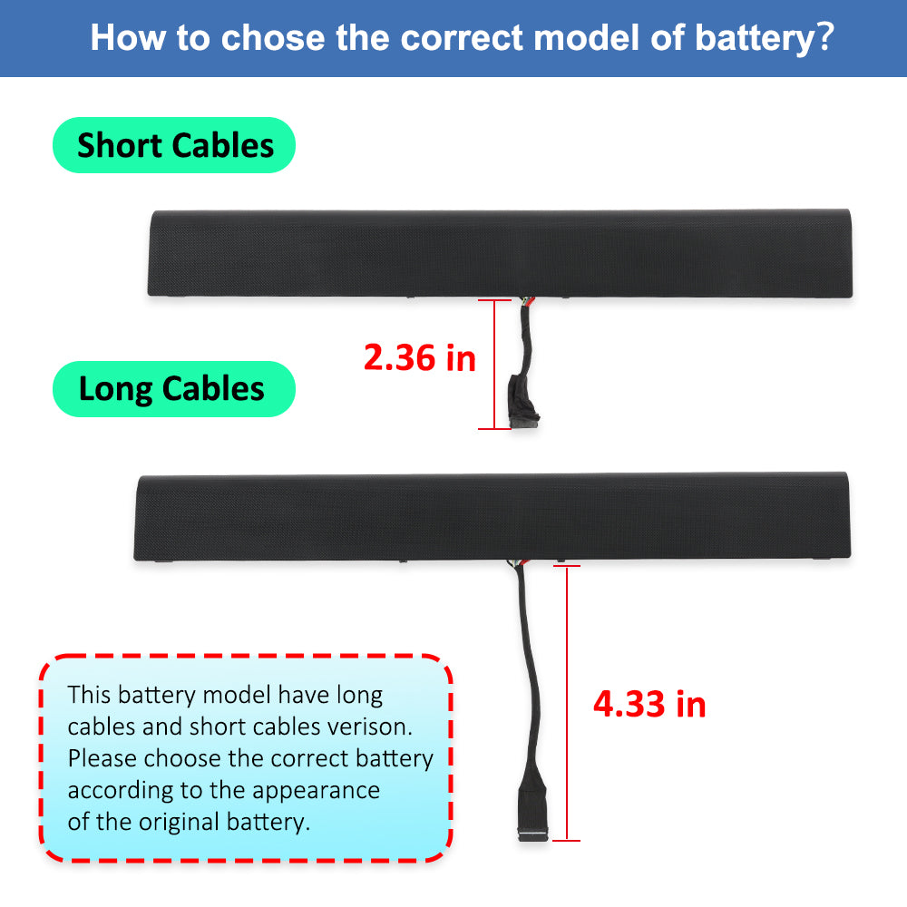 L15L4A01 Laptop battery For Lenovo Ideapad V4400 300-14 300-15 - Difference Overview