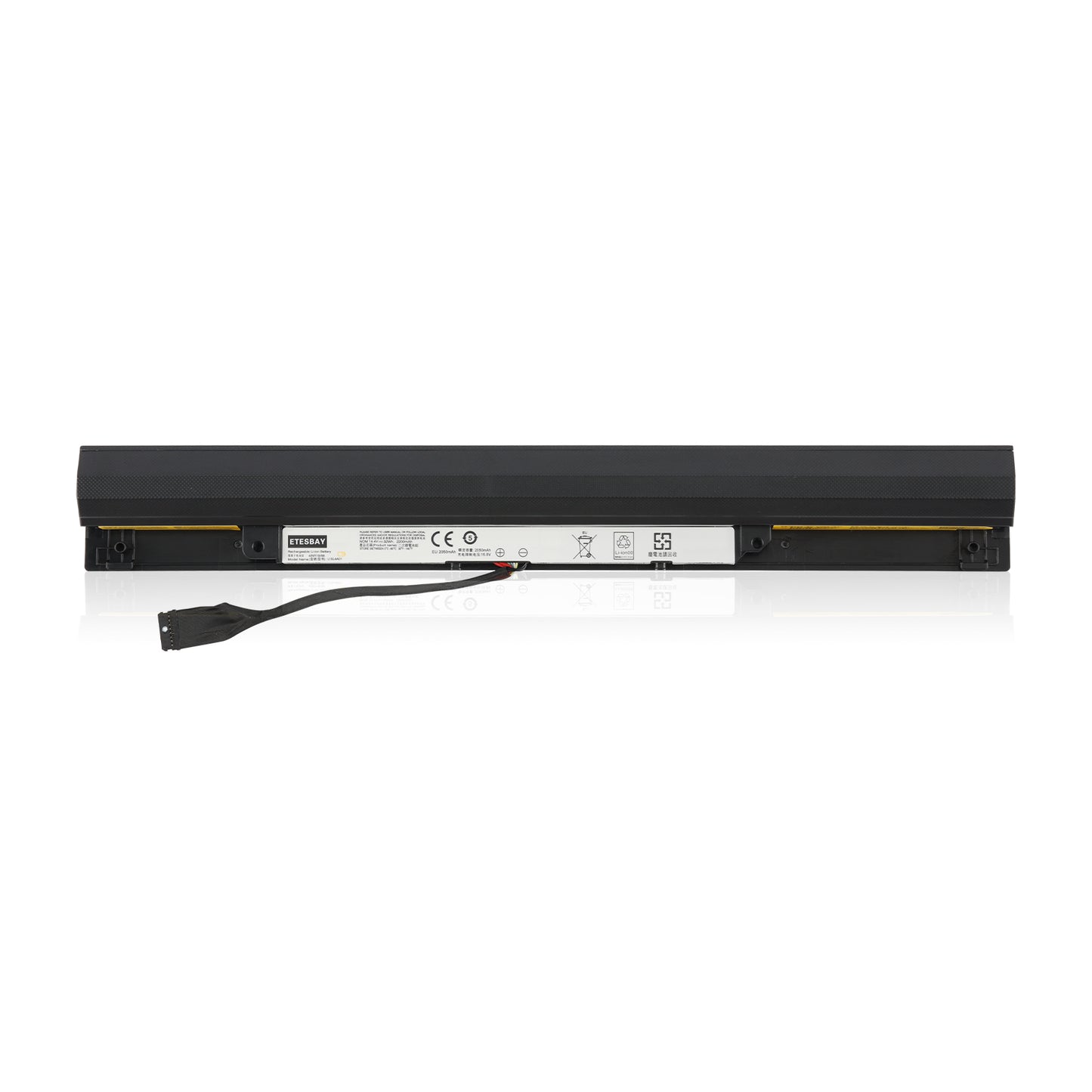 L15L4A01 Laptop battery For Lenovo Ideapad V4400 300-14 300-15 - Front View on White