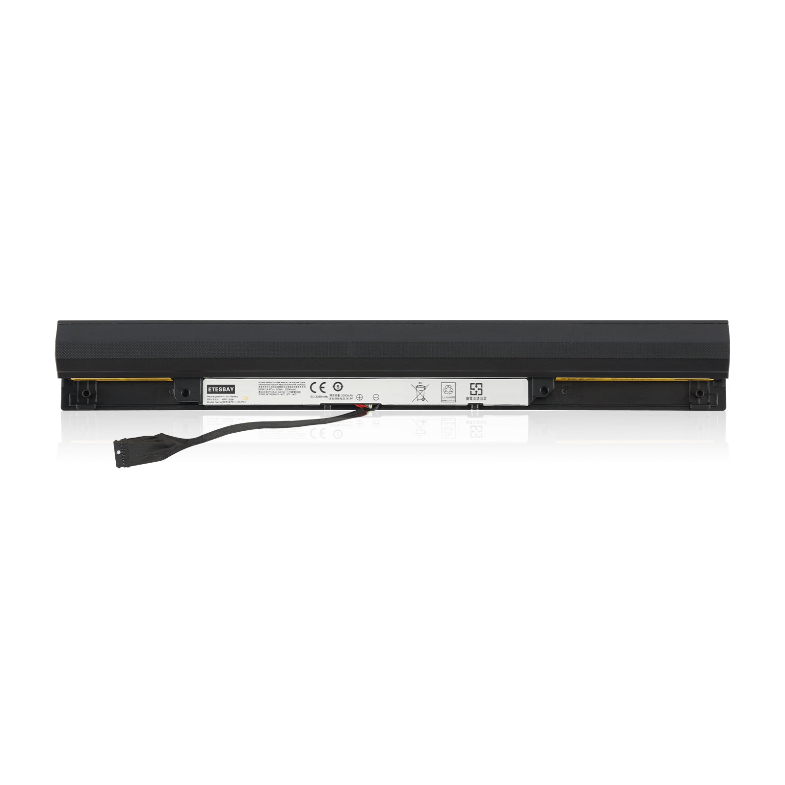 L15L4A01 Laptop battery For Lenovo Ideapad V4400 300-14 300-15 - Front View on White