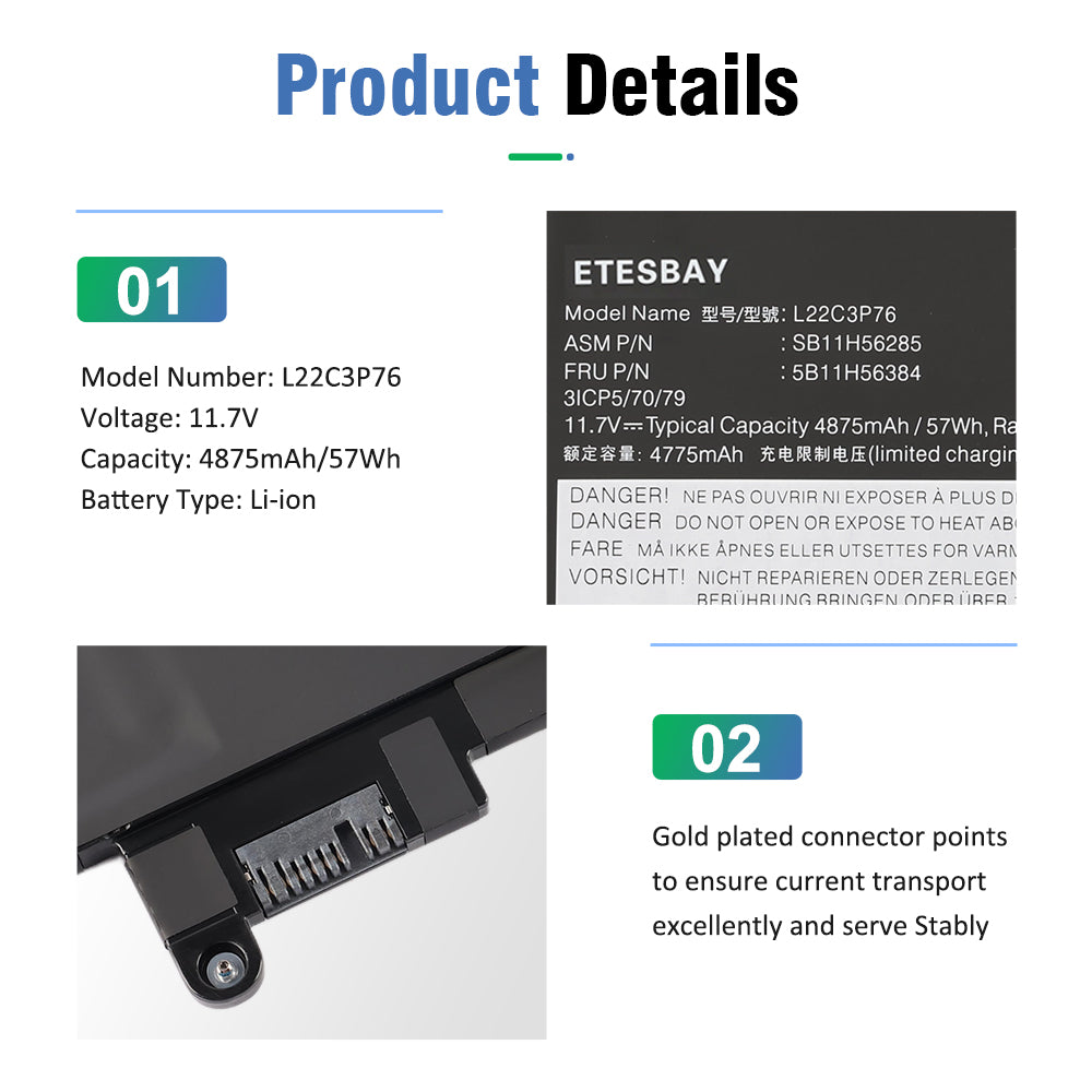 Lenovo-L22B3P73-11.7V-57Wh-Laptop-Battery