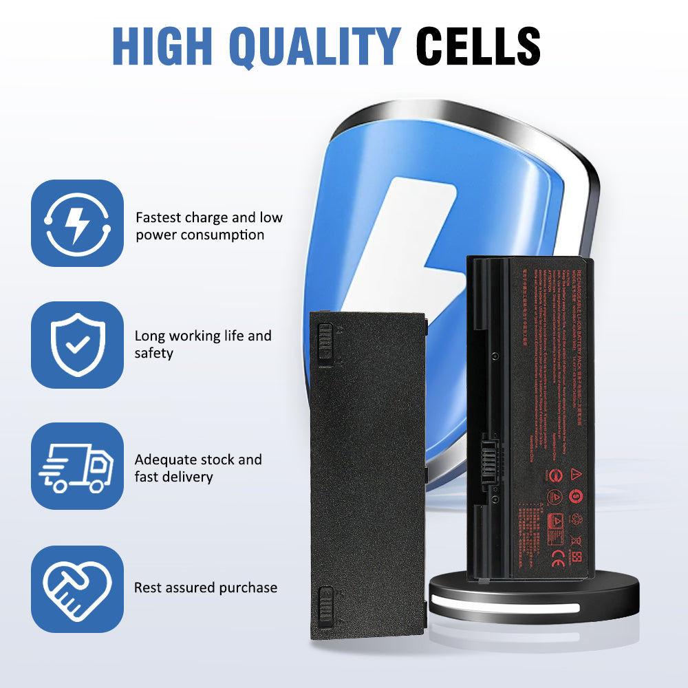 NH50BAT-4 Li-ion battery front and back dual angle display featuring high quality cells with fast charge and long life