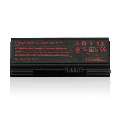 NH50BAT-4 rechargeable Li-ion battery pack white background front view, model NH50BAT-4 14.4V 48.96Wh 3400mAh for Clevo laptops